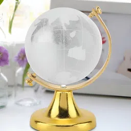 Navyaksh Transparent Globe On Stand Showpiece-image-27