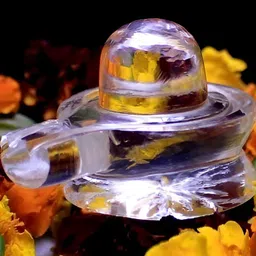 Navyaksh White Crystal  Religious Small Showpiece-image-97