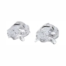 Navyaksh Transparent 2 Pieces Glass Kachua Showpieces-10