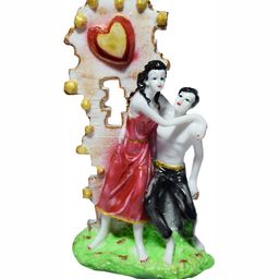GW CREATIONS Red & White Couple Figurine Showpiece-image-69