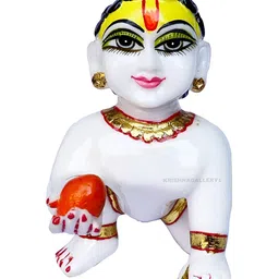 krishnagallery1 White Marble Gopal Decorative Showpiece-image-68