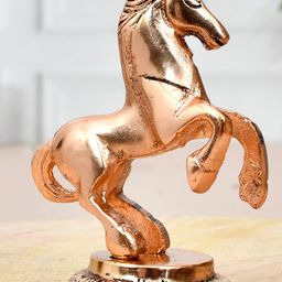 Ascension Golden Antique Finish Horse Statue Showpiece-image-48