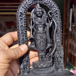 Navyaksh Black Small Religious Figurine Shree Ram Lalla Showpiece-image-95
