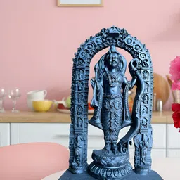 Navyaksh Black Small Religious Figurine Shree Ram Lalla Showpiece-image-2