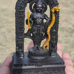 Navyaksh Black Small Religious Figurine Shree Ram Lalla Showpiece-image-91