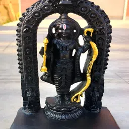 Navyaksh Black Small Religious Figurine Shree Ram lalla Showpiece-image-88