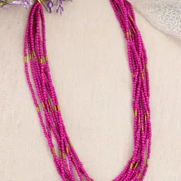 UNIVERSITY TRENDZ Gold-Plated Pearl Beaded Necklace-24