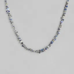 RICHEERA Blue & White Beaded Necklace-52