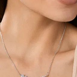 MINUTIAE Silver-Toned Brass Silver-Plated  Necklace-31
