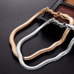 OOMPH Set of 2  Gold-Toned & Silver-Toned Choker Necklace-5