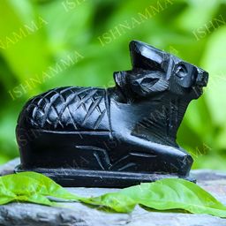 Navyaksh Black Metal Nandi Decorative Showpiece-image-95