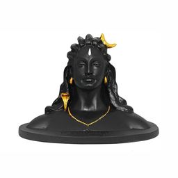 Navyaksh Black & Gold-Toned Religious Small Yogi Showpiece-image-67