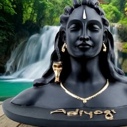 Navyaksh Black Adiyogi Shiva Religious Idol Showpiece-image-96