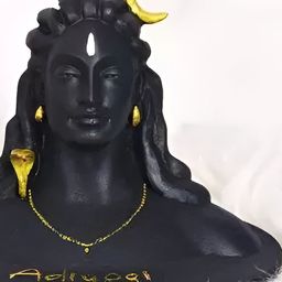 Navyaksh Black & Gold Toned Adiyogi Shiva Religious Idol Showpiece-image-78