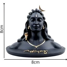 Navyaksh Black Marble Aadiyogi Showpiece-image-58