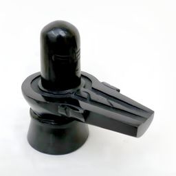 Navyaksh Black Metal Shivling Decorative Showpiece-image-4