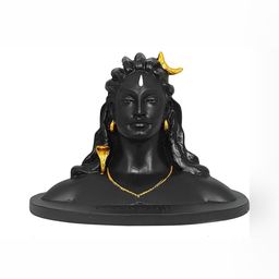 Navyaksh Black & Gold-Toned Religious Small Yogi Showpiece-image-57