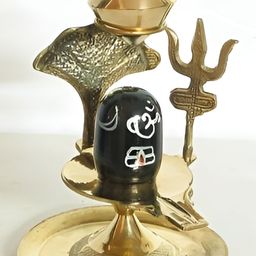 Navyaksh Black Brass Shiva Lingam Showpiece-image-95