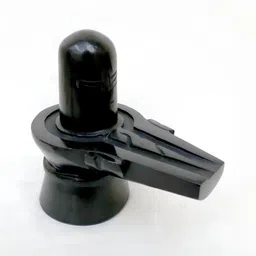 Navyaksh Black Religious Small Shivling Showpiece-66