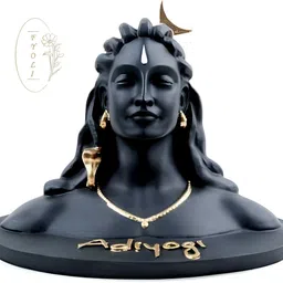 Navyaksh Black & Gold-Toned Religious Small Yogi Showpiece-image-83