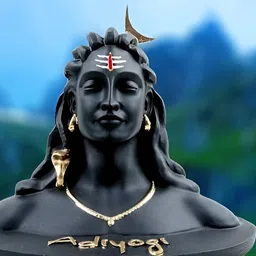 Navyaksh Black Adiyogi Shiva Religious Idol Showpiece-image-84