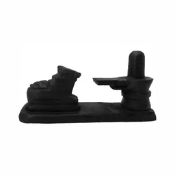 Navyaksh Black Shivling With Nandi Religious Idol Showpiece-16