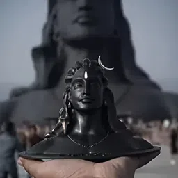 Navyaksh Black Marble Religious Shivling Showpiece-14