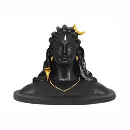 Navyaksh Black Metal Adhi Yogi Decorative Showpiece-image-96