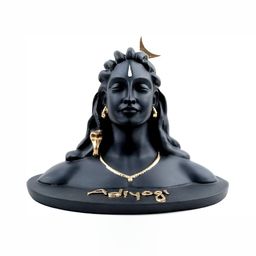 Navyaksh Black & Gold-Toned Religious Small Yogi Showpiece-image-75