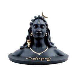Navyaksh Black  Gold-Toned Religious Small Yogi Showpiece-image-80