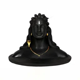Navyaksh Black & Gold Toned Adiyogi Shiva Religious Idol Showpiece-image-86