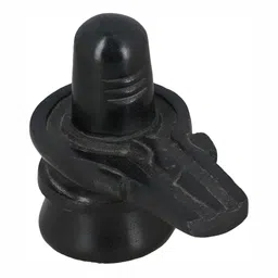 Navyaksh Black Religious Small Shivling Showpiece-55
