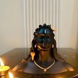 Navyaksh Black Marble Adi Yogi Showpiece-image-99