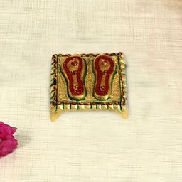 HANDICRAFTS PARADISE Gold Toned Red Metal Religious Idol Showpiece-image-51