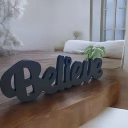 BS AMOR Black Wooden Curio Showpiece-50
