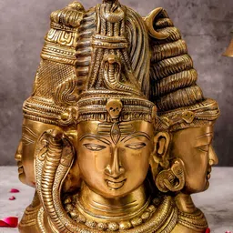 The Advitya Three Face Shiva Behind Parvati-image-39