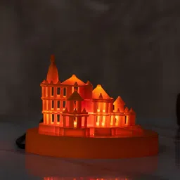 DecorTwist Shri Ram Mandir Ayodhya Temple with Led Light Showpiece-image-21