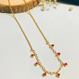 ABDESIGNS Brass Gold-Plated Antique Necklace-image-4
