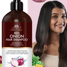 INTIMIFY Red Onion Hair Shampoo For Hair Growth & Hairfall Defence - 200ml-8