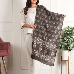 Style Shoes Women Cotton Ethnic Motifs Printed Stole-58
