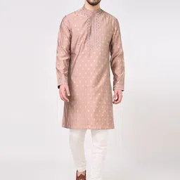 indus route by Pantaloons Men Thread Work Kurta-picture-5