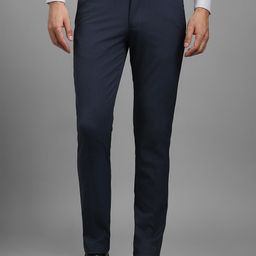 Louis Philippe Men Textured Slim Fit Formal Trousers-image-64