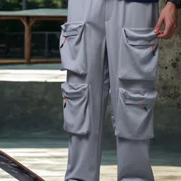 MADSTO Men Baggy-Fit Mid-Rise Track Pants-picture-32