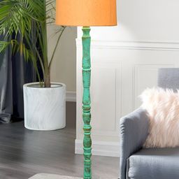 Homesake Yellow & Blue Wooded FloorLamp-10