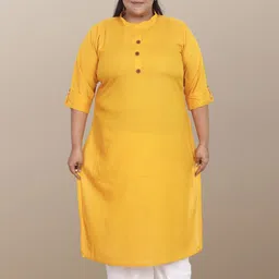 myplusfashion Women Thread Work Plus Size Kurta-image-68