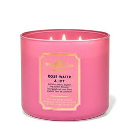 Bath & Body Works Rose Water & Ivy 3-Wick Scented Candle - 411g-image-60