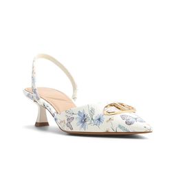 ALDO Printed Slim Heeled Mules with Bows-0