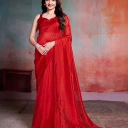Garden Vareli Organza Saree With Unstitched Blouse Piece-picture-11