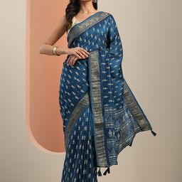 Libas Ethnic Motifs Printed Zari Saree-91