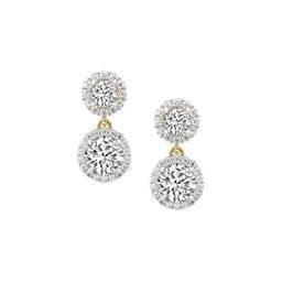 Sparkles Women Lab Grown Diamond 2.07 Carat Shape Diamond Sasha Double Halo Earring-image-72